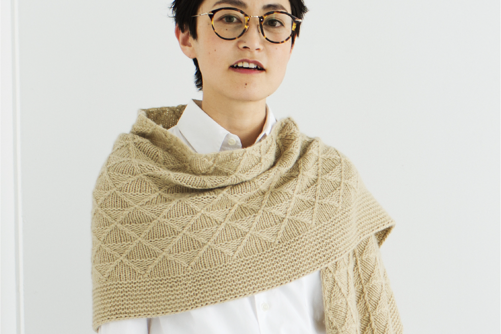 Woolfolkで編むショール