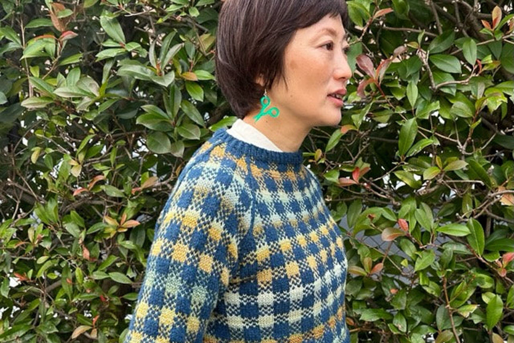 今何編んでる？　〜Spincycleで編むGr8 Gingham Raglan〜