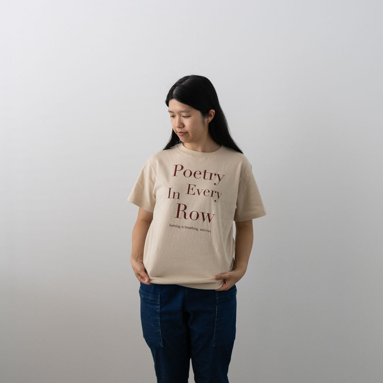 amirisu オリジナルTシャツ -Poetry In Every Row-