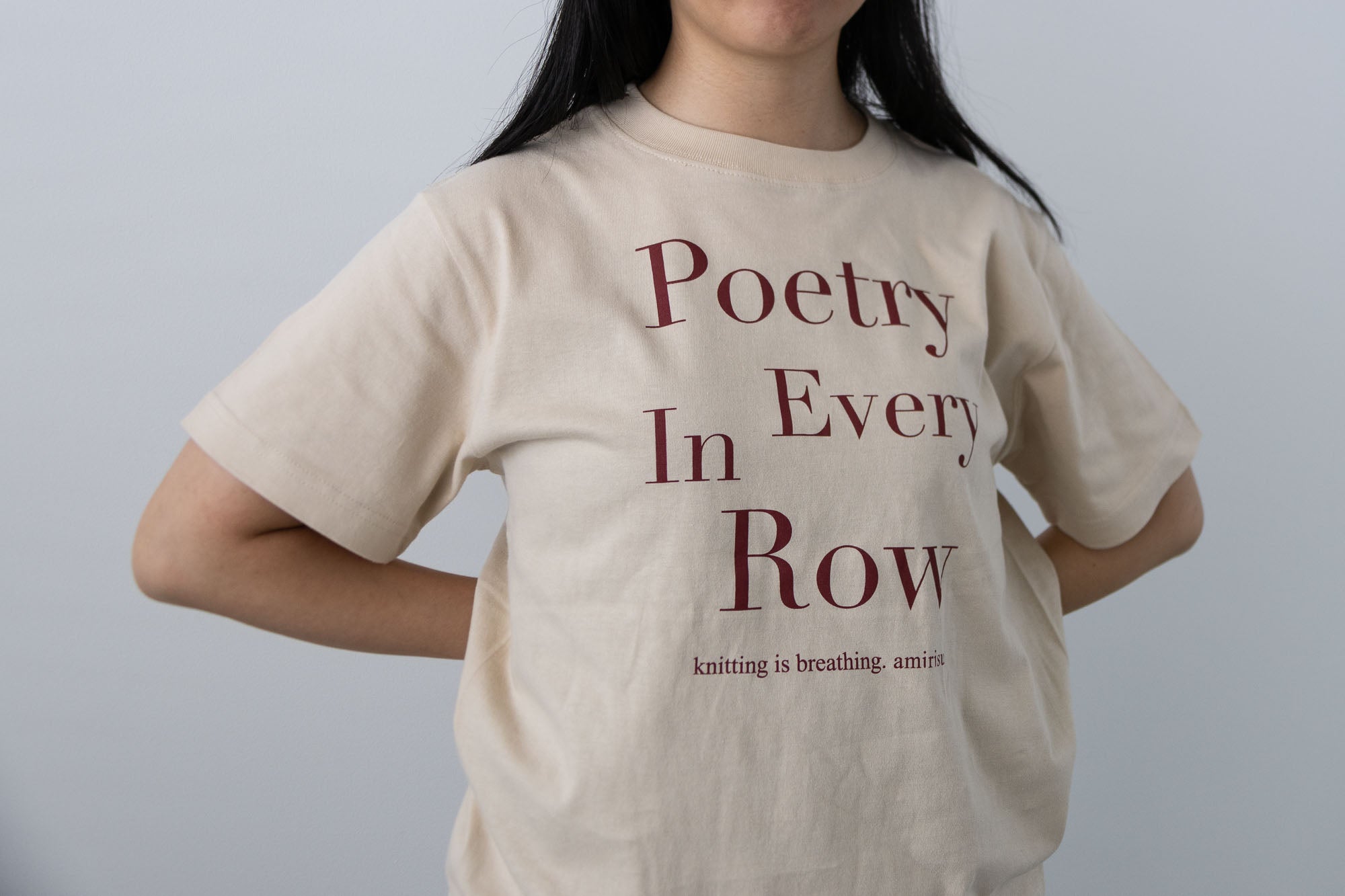 amirisu オリジナルTシャツ -Poetry In Every Row-