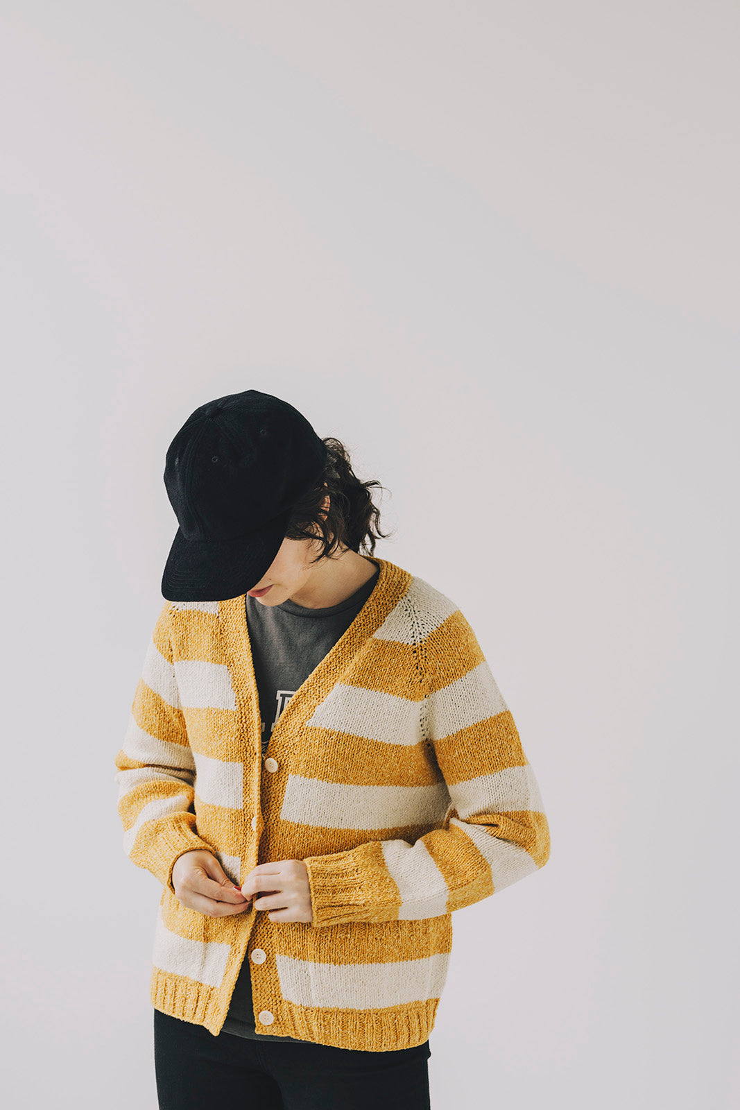 Everybody Cardigan ストライプ ヤーンセット -Mungo- （Seasonless 掲載）
