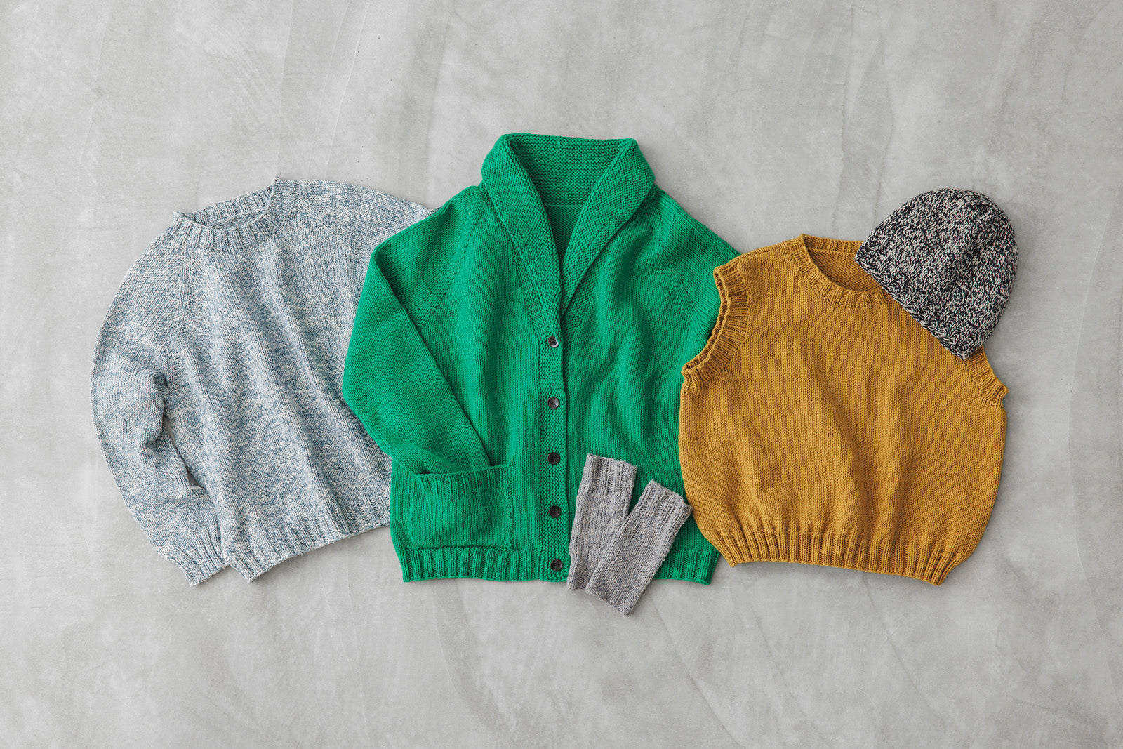 Everybody Cardigan メリヤス ヤーンセット -Germantown- （Seasonless 掲載）