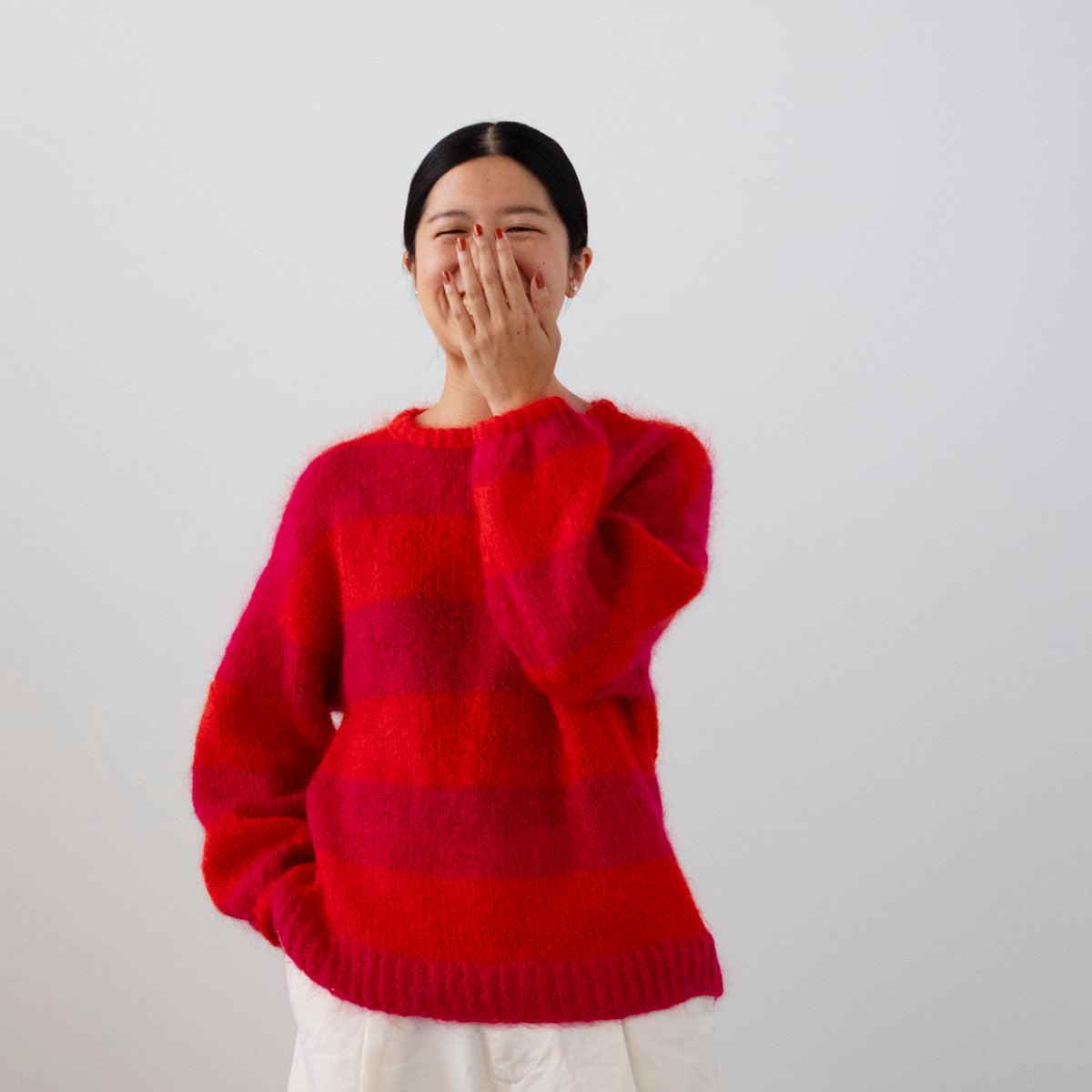 モヘヤのラウンドヘムプルオーバー キット （PDF版日本語文章パターン付き）-Kit-Daruma-amirisu online store