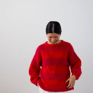 モヘヤのラウンドヘムプルオーバー キット （PDF版日本語文章パターン付き）-Kit-Daruma-amirisu online store