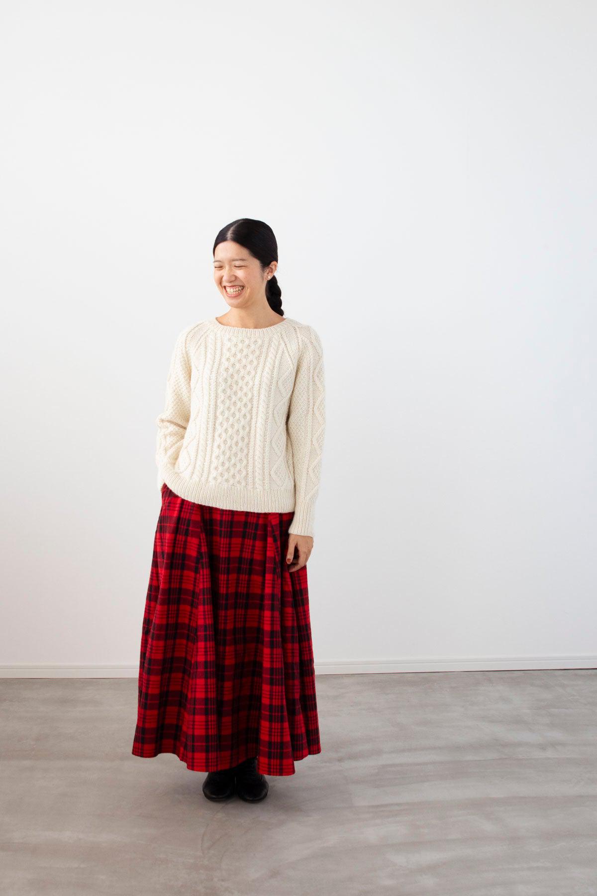 アラン模様のセーター キット （PDF版日本語文章パターン付き）-Kit-Daruma-amirisu online store