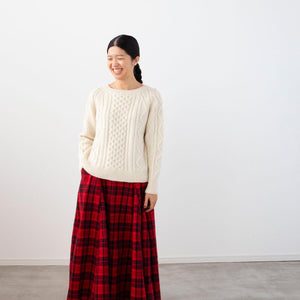 アラン模様のセーター キット （PDF版日本語文章パターン付き）-Kit-Daruma-amirisu online store