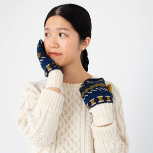 お針子の編み込みミトン キット （PDF版日本語文章パターン付き）-Kit-Daruma-amirisu online store