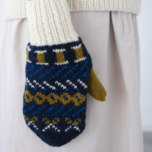 お針子の編み込みミトン キット （PDF版日本語文章パターン付き）-Kit-Daruma-amirisu online store