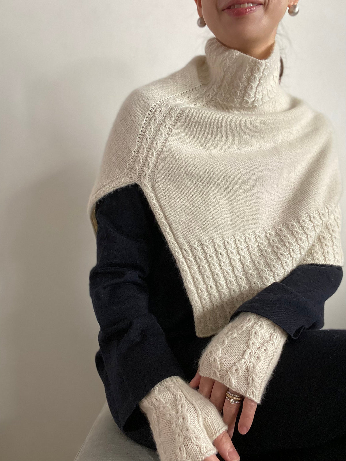 Snowflake Poncho キット （PDF版日本語文章パターン付き）