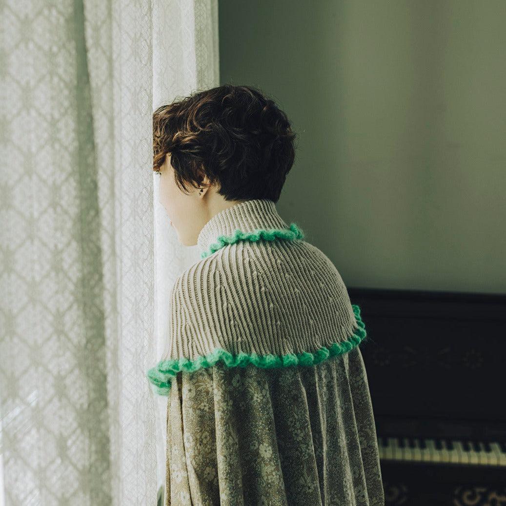 Curly Hair Poncho ヤーンセット (27号掲載)-Kit-amirisu-amirisu online store