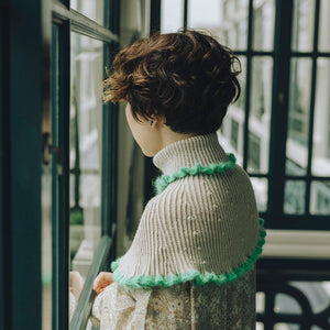 Curly Hair Poncho ヤーンセット (27号掲載)-Kit-amirisu-amirisu online store