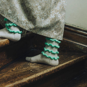 Curly Hair Socks ヤーンセット (27号掲載)-Kit-amirisu-amirisu online store