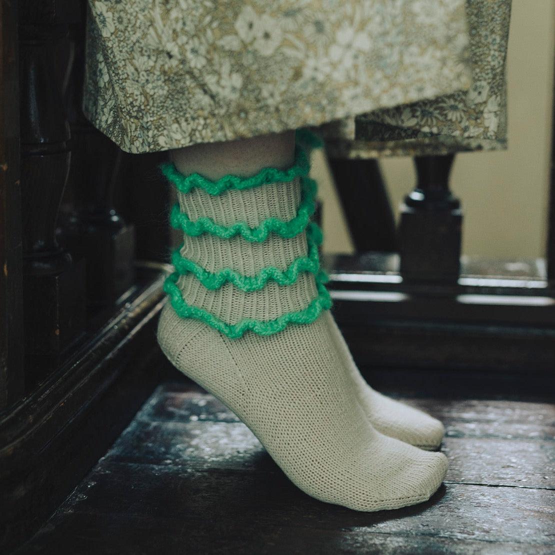 Curly Hair Socks ヤーンセット (27号掲載)-Kit-amirisu-amirisu online store