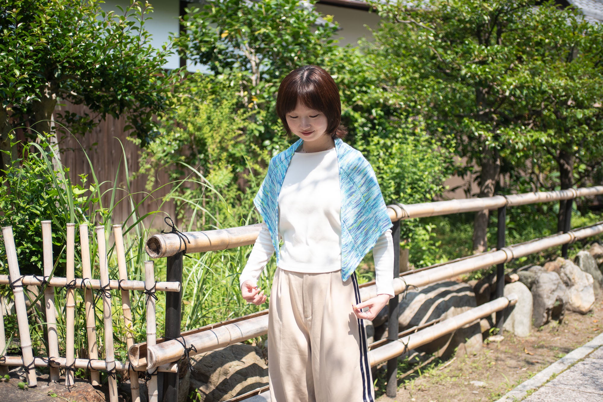 Drop Shawl Kit -Parade- (with PDF pattern)