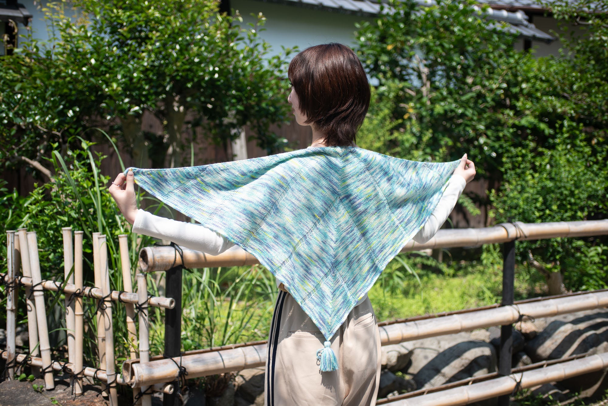 Drop Shawl Kit -Parade- (with PDF pattern)