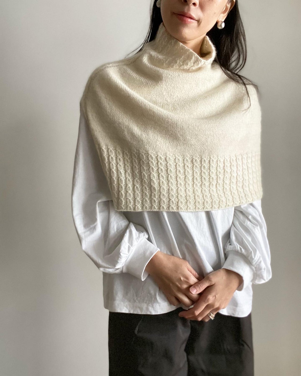 Snowflake Poncho キット （PDF版日本語文章パターン付き）