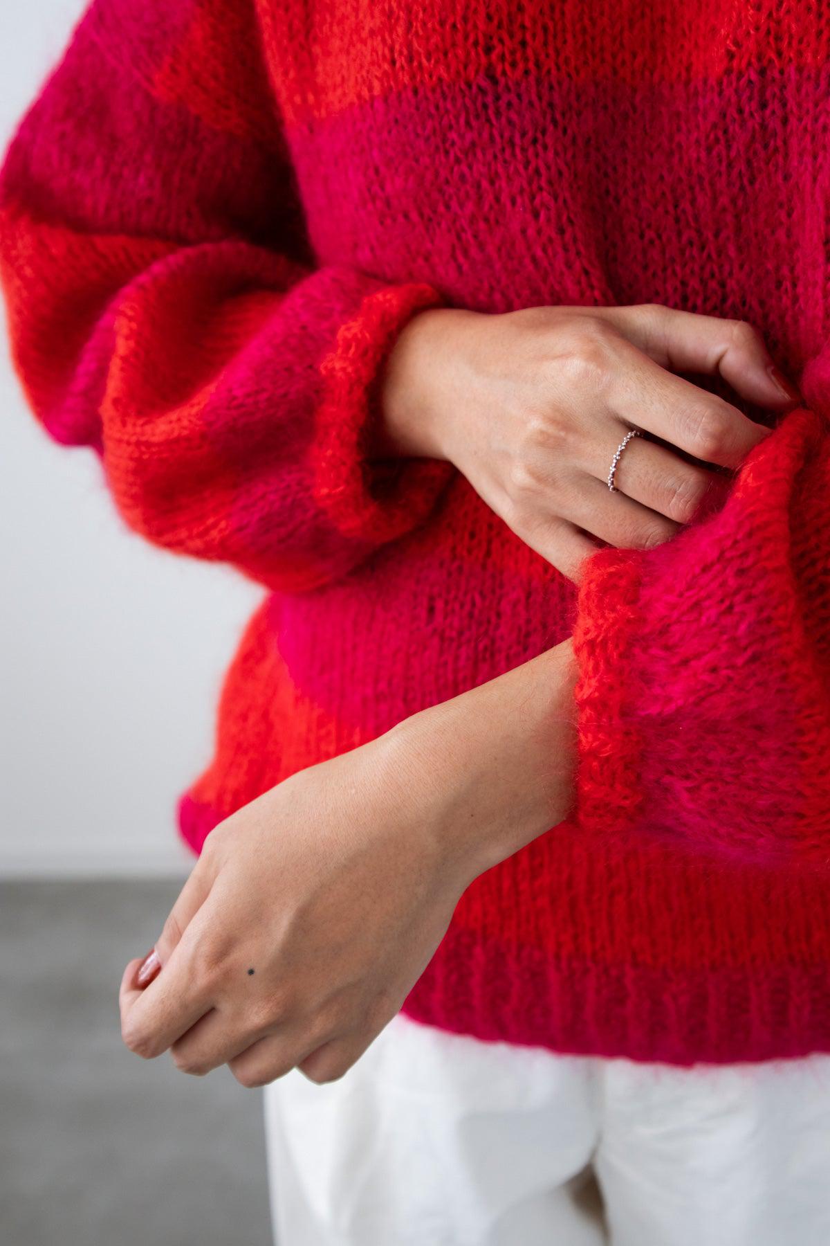 モヘヤのラウンドヘムプルオーバー キット （PDF版日本語文章パターン付き）-Kit-Daruma-amirisu online store