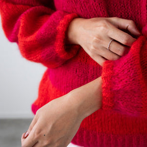 モヘヤのラウンドヘムプルオーバー キット （PDF版日本語文章パターン付き）-Kit-Daruma-amirisu online store