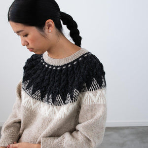 トライアングルツリーのヨーク模様セーター キット （PDF版日本語文章パターン付き）-Kit-Daruma-amirisu online store