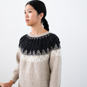 トライアングルツリーのヨーク模様セーター キット （PDF版日本語文章パターン付き）-Kit-Daruma-amirisu online store