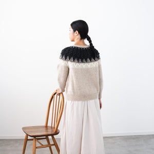 トライアングルツリーのヨーク模様セーター キット （PDF版日本語文章パターン付き）-Kit-Daruma-amirisu online store