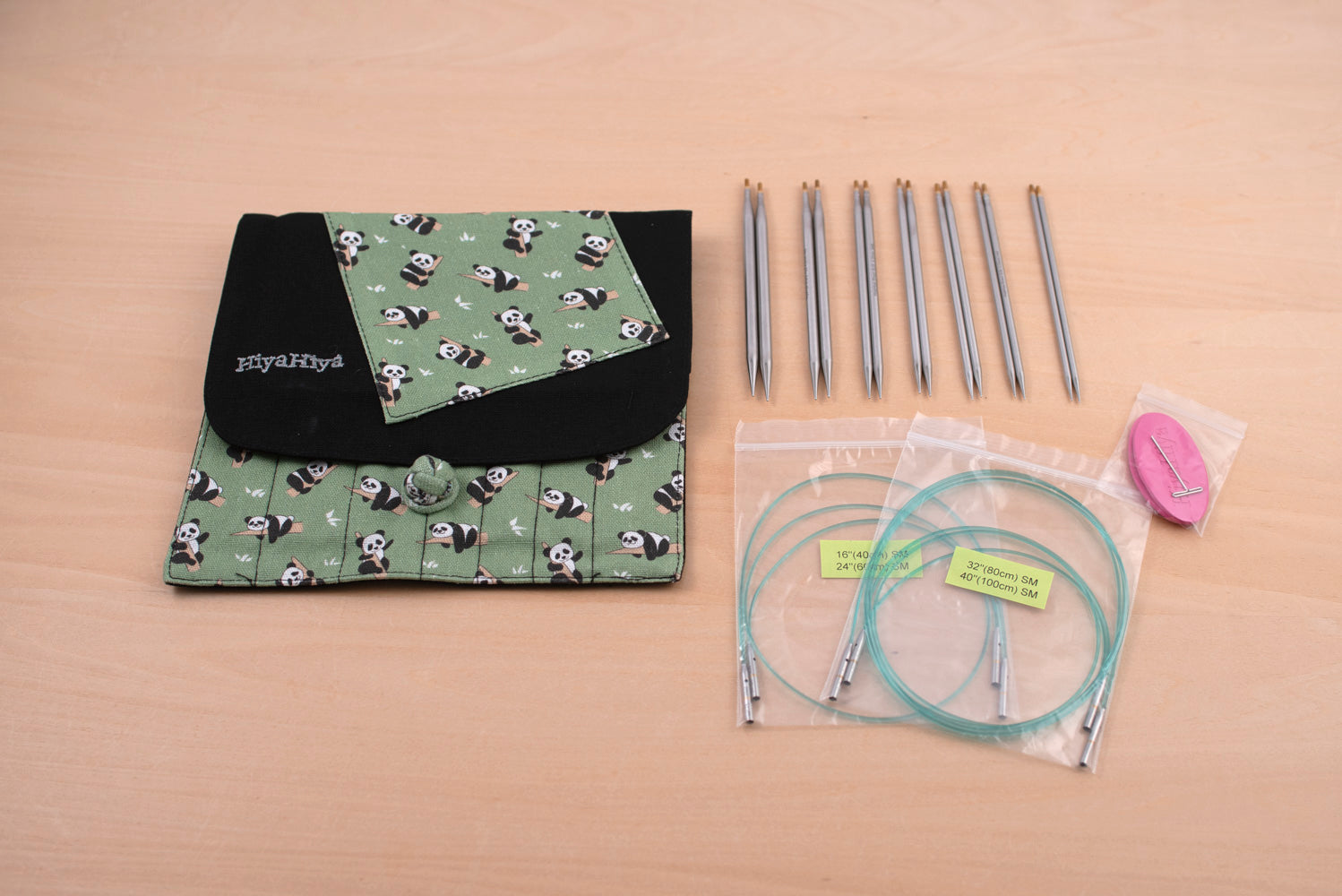 HiyaHiya Stainless Steel Interchangeable Needle Set -Panda edition-