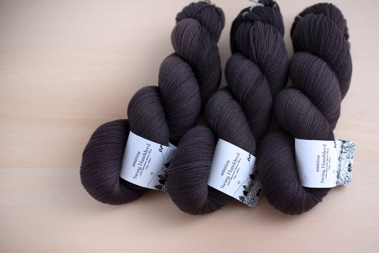 はじまりのショール キット - Swing Handdyed - （PDF版日本語文章パターン付き）