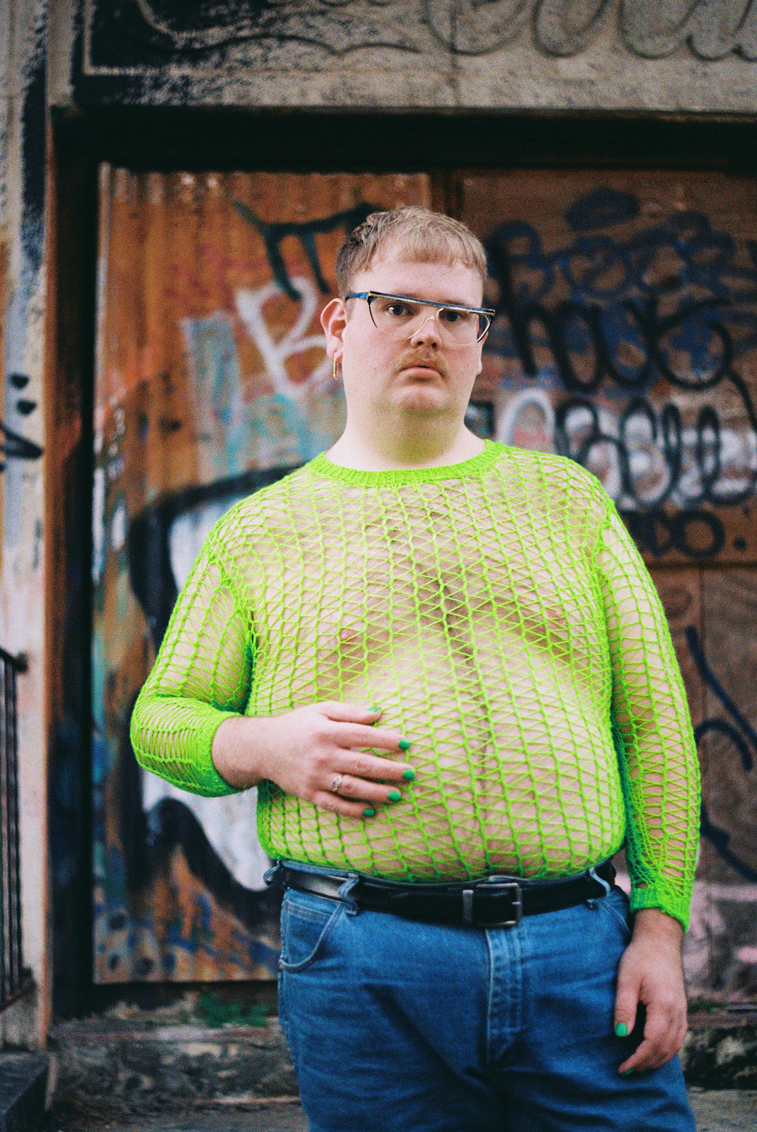 Pure Mesh Pullover キット -amirisu handdyed-（PDF版日本語文章パターン付き）