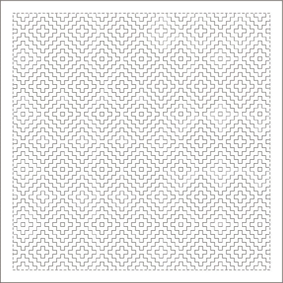 刺し子布巾 Sashiko Sampler