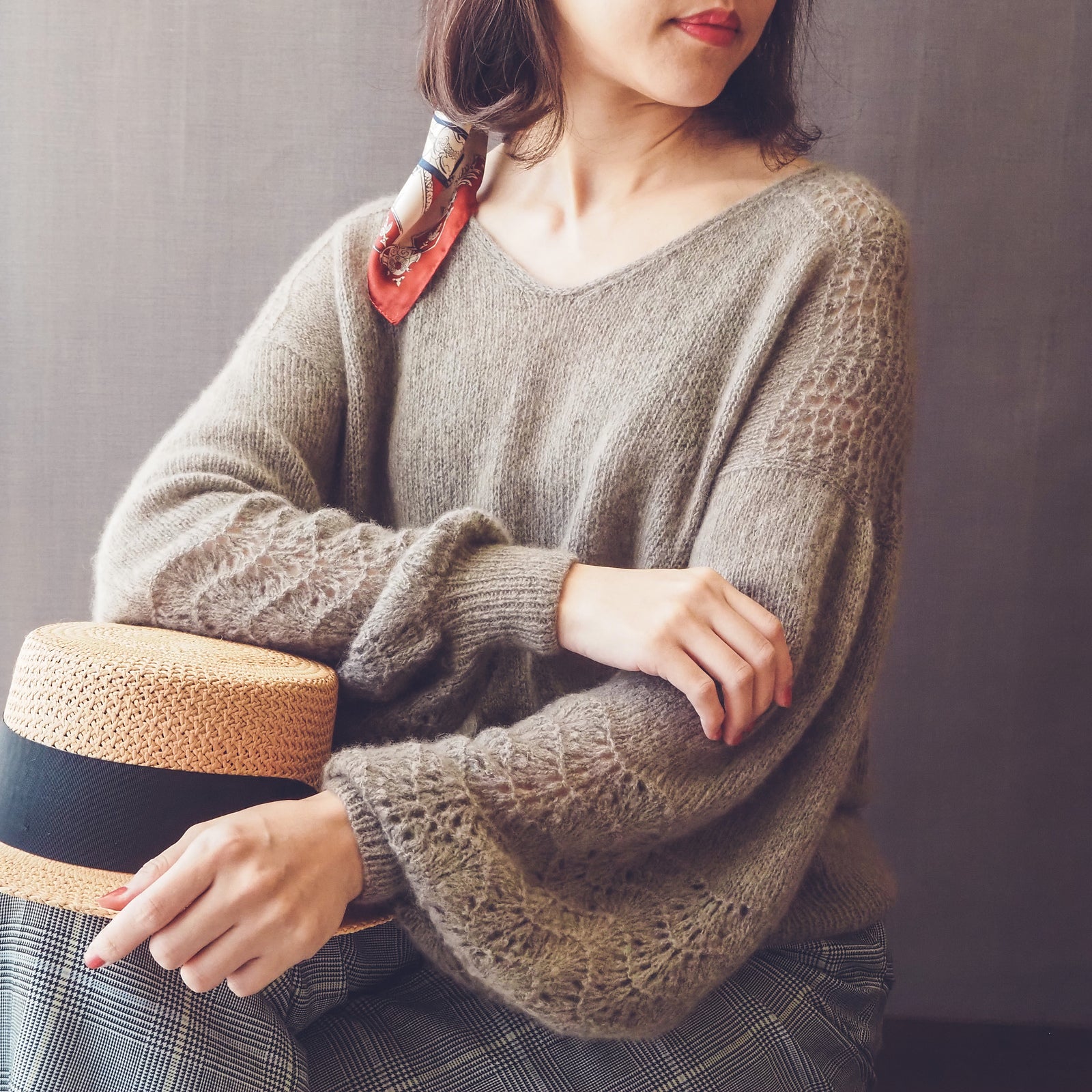 Ola Sweater キット （PDF版日本語文章パターン付き）