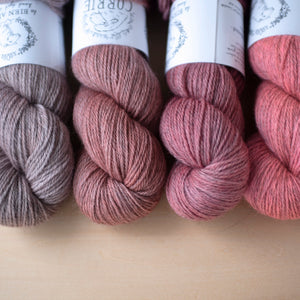 左からHighgarden, Dawn, Belle Rose, Fluoro Morganite